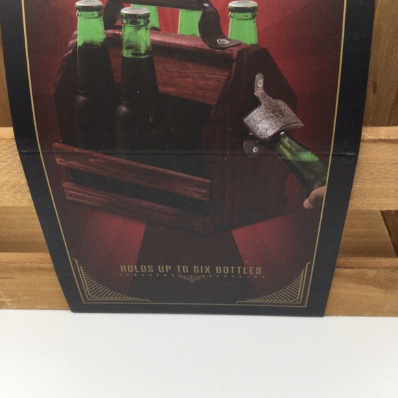 Wooden bottle caddy. New - Picture 6 of 7